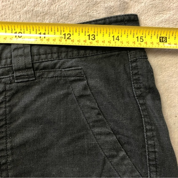 Gap Aubrey Black Linen/Cotton Blend Shorts Size 4 - Picture 8 of 10